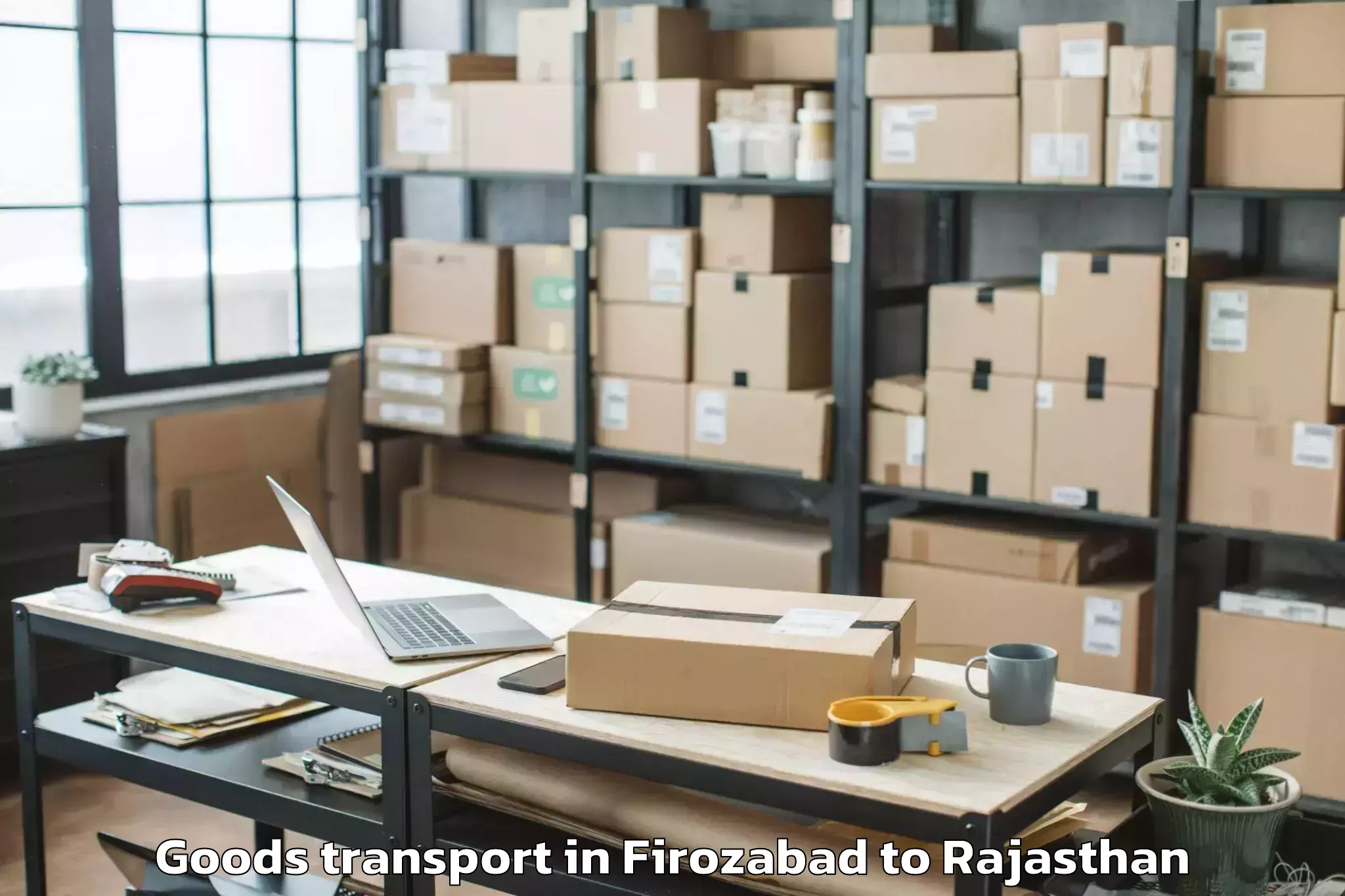 Discover Firozabad to Jodhpur National University Jo Goods Transport